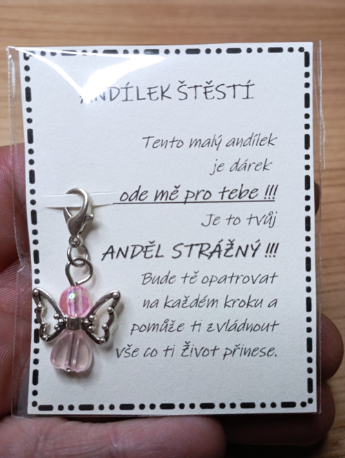 666 - Anděl strážný (sv. růžová) — foto 2