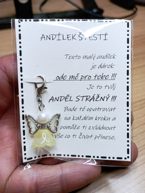 671 - Anděl strážný (žlutý) — foto 2
