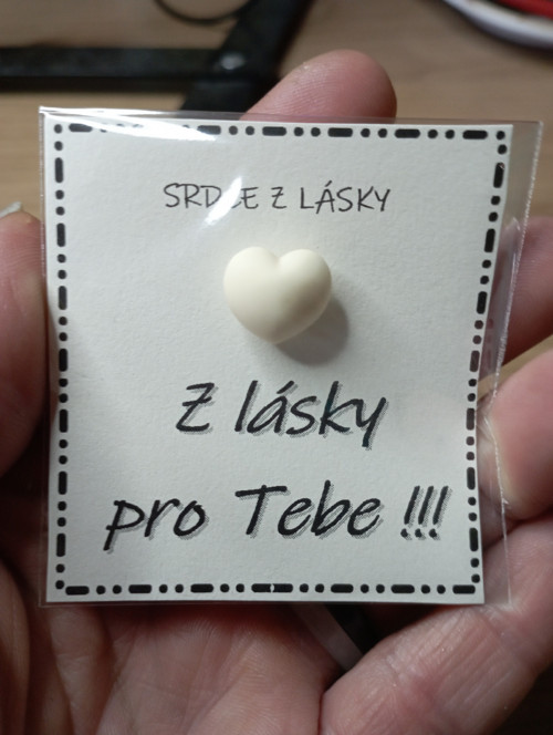 678 - Srdce z lásky - pro tebe (bílé) — foto 2