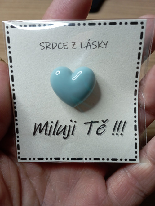 683 - Srdce z lásky - Miluji tě (modré) — foto 2