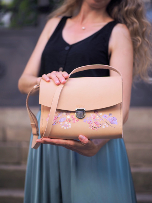 Kožená kabelka Violet Nature — foto 5