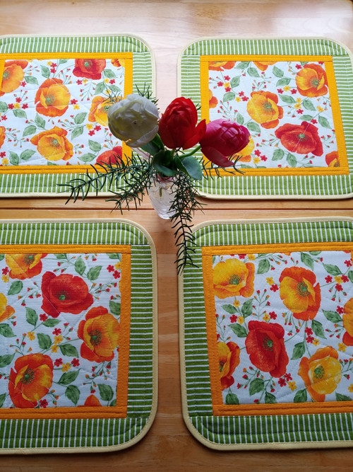 Prostírání s máky -Patchwork — foto 4