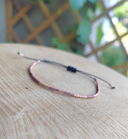 Náramek Pink koktejl miyuki — foto 2