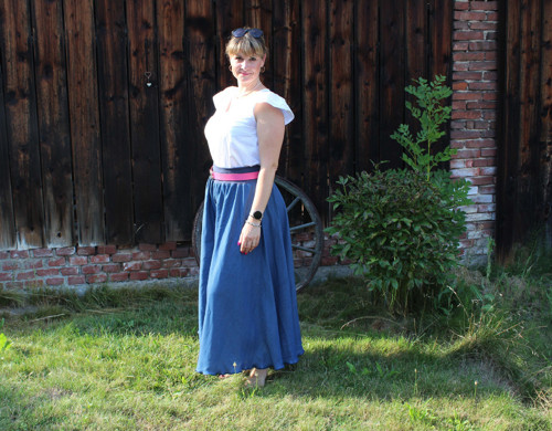 Kalhotová sukně/cullotes Jeans — foto 6