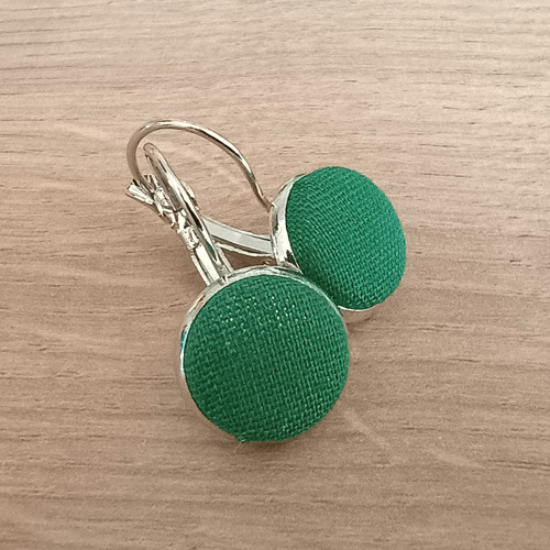 Mechovky – buttonkové náušnice — foto 2