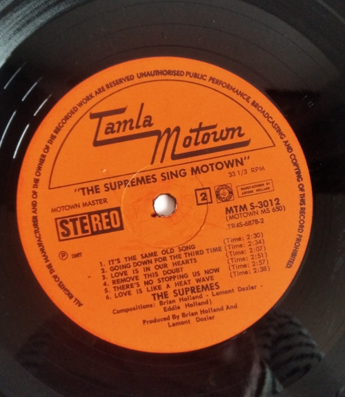LP The Supremes Sing Motown — foto 5