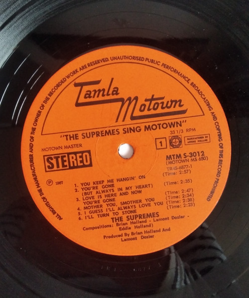 LP The Supremes Sing Motown — foto 4