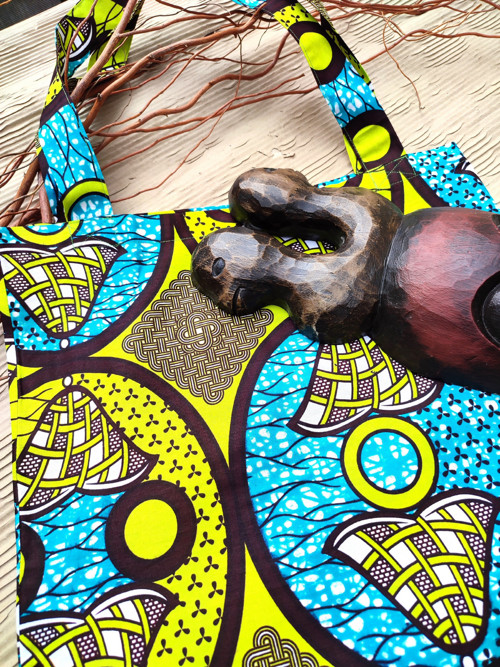 Africká Taška - Zelenomodrá — foto 3