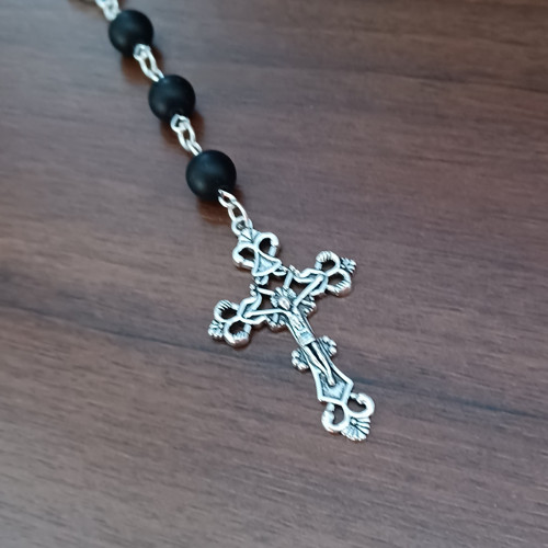 Růženec - onyx (mat) — foto 3