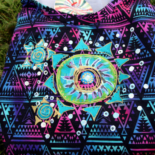 Triko RECY handmade vel. S/M malované — foto 5