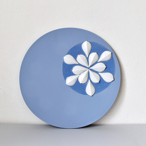 Modrobílý porcelánový obraz - Purely Flow — foto 4
