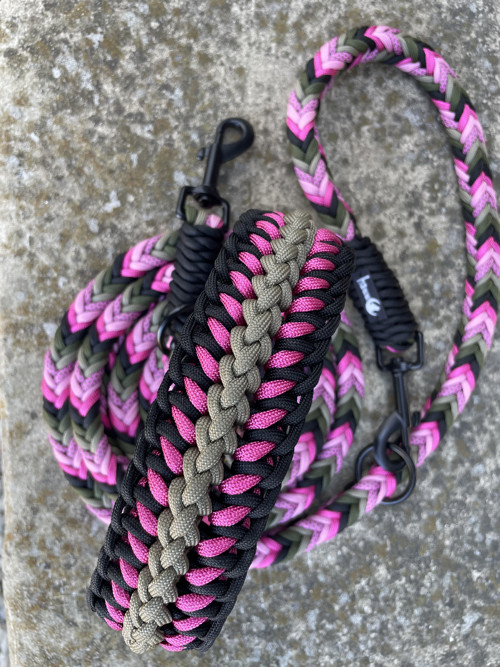 Pletené přepínací paracord vodítko - 2 m — foto 4