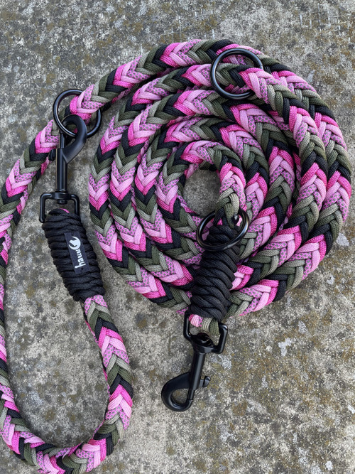 Pletené přepínací paracord vodítko - 2 m — foto 2