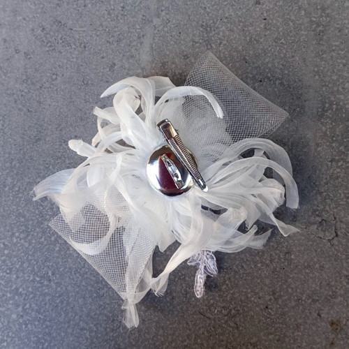 Bilý Fascinator Vintage — foto 6