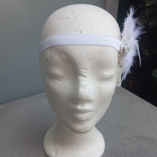 Great Gatsby Bride Crystal ... čelenka — foto 3