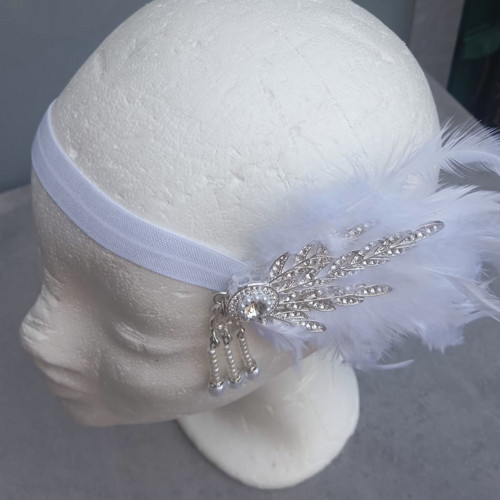 Great Gatsby Bride Crystal ... čelenka — foto 2