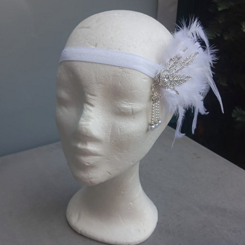 Great Gatsby Bride Crystal ... čelenka — foto 4