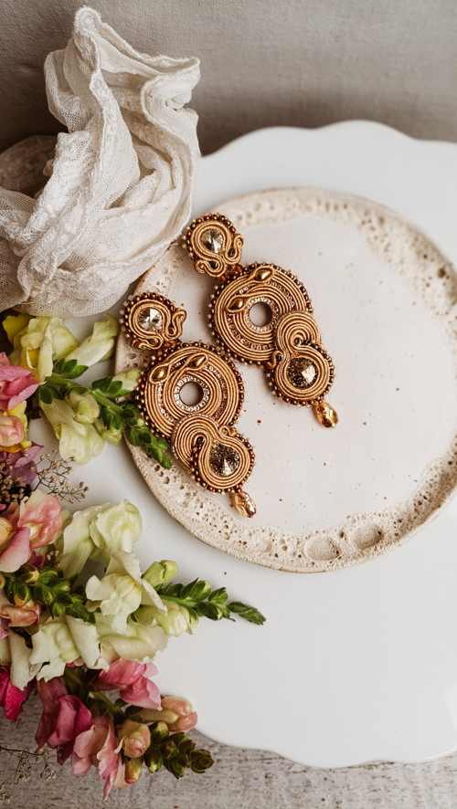 Mocha mousse spirals - sutaškové náušnice — foto 5