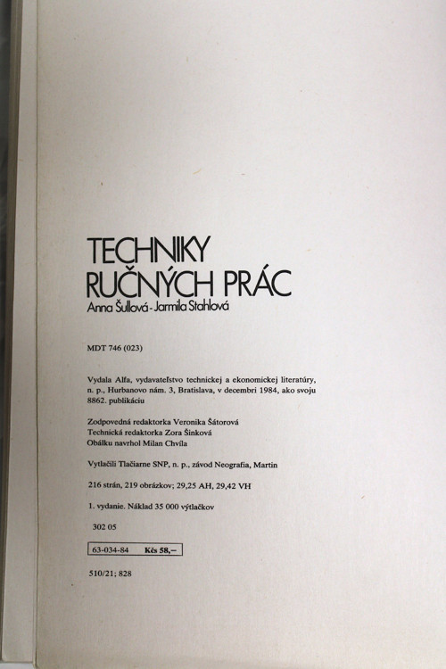 Kniha Techniky ručných prác — foto 5