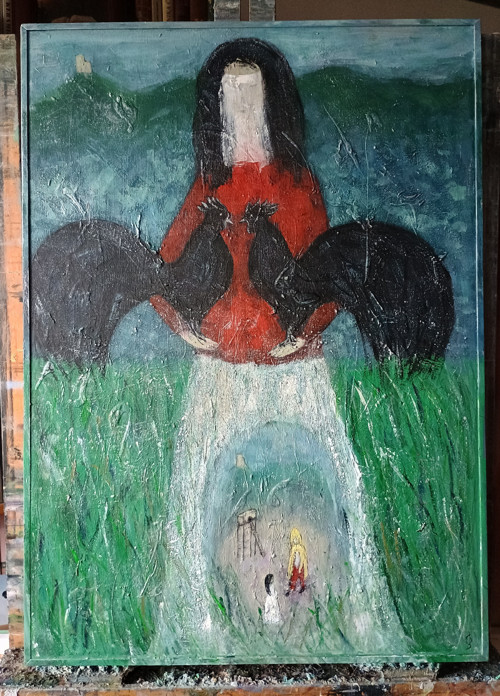 Obraz "Černí kohouti" — foto 2