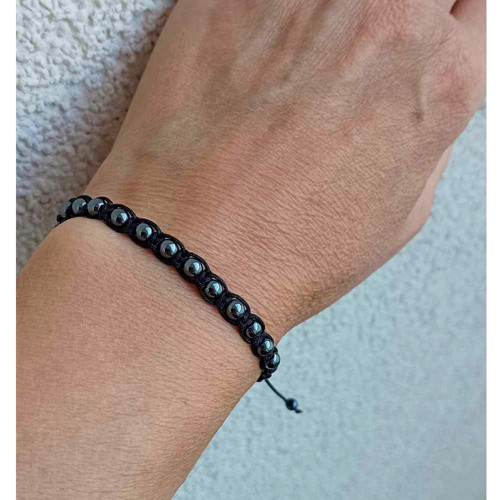 Náramek Shamballa - Hematit — foto 3
