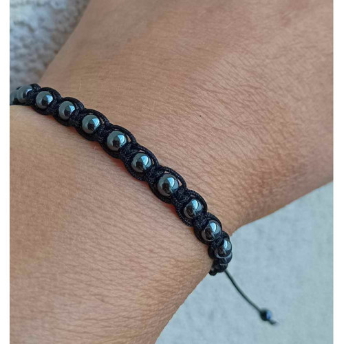 Náramek Shamballa - Hematit — foto 2