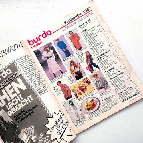 BURDA 9 /1987 — foto 2