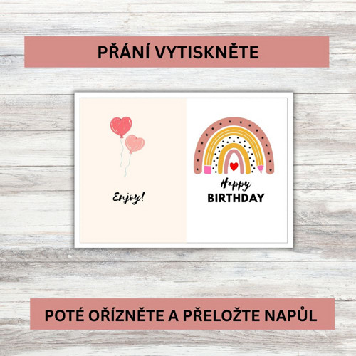 Vícebarevné Narozeninové Přání — foto 2