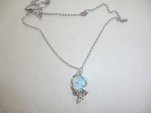 Larimar surový - náhrdelník 58/4M — foto 2