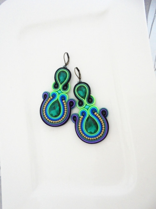 Soutache náušnice — foto 2
