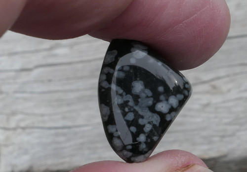 Obsidián sněžný (18 mm) V1192 — foto 4