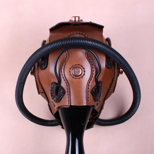 Steampunk přílba, Kožená přílba — foto 3