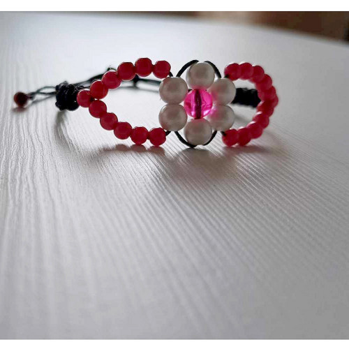 Náramek Shamballa s korálky — foto 3