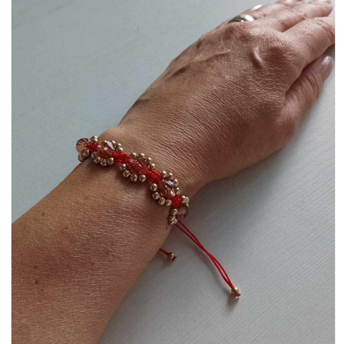 Náramek Shamballa s korálky — foto 2