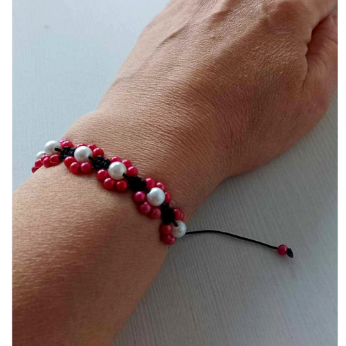 Náramek Shamballa s korálky — foto 3
