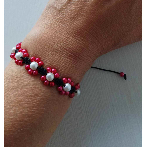 Náramek Shamballa s korálky — foto 4