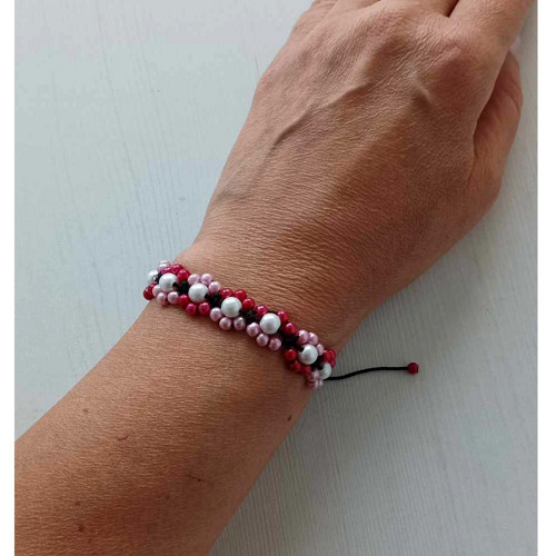 Náramek Shamballa s korálky — foto 2