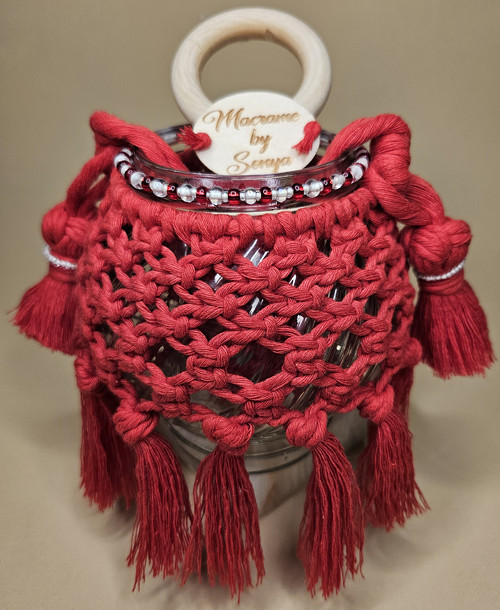 Boho Macrame Vánoční Lucernička — foto 2