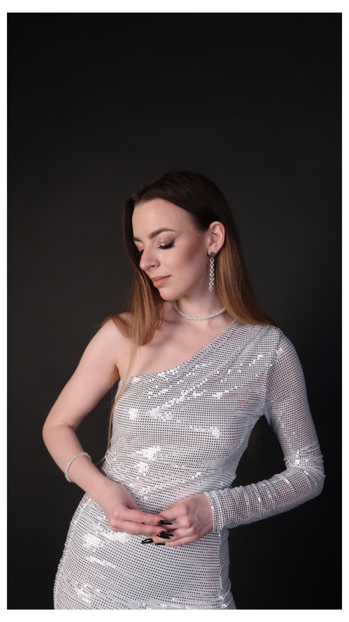 Dlouhé elegantní náušnice řetěz — foto 3