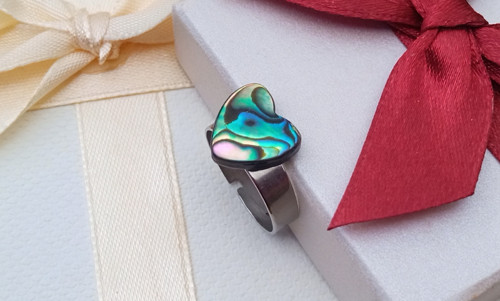Originální nastavitelný prsten s perletí Abalone — foto 6