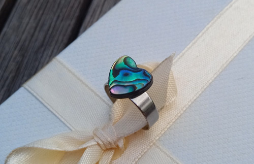 Originální nastavitelný prsten s perletí Abalone — foto 4