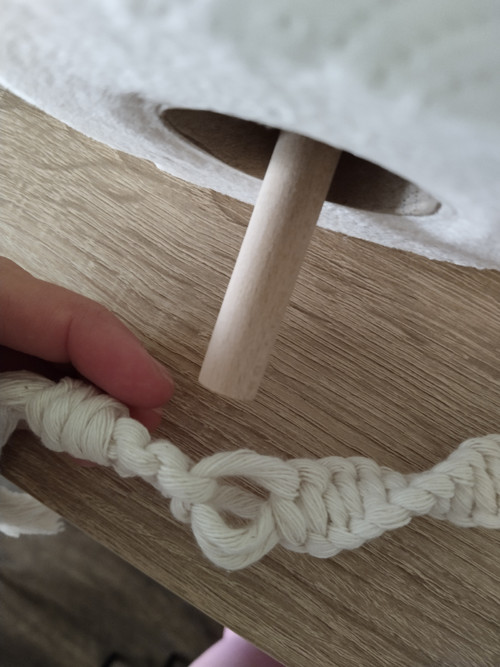 Macrame drzak kuchyňských roli — foto 3