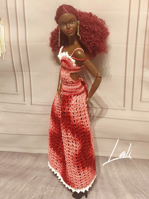 Háčkované šatičky pro Barbie Basics 03 č. 1. — foto 2
