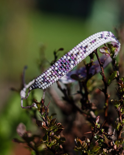 Violet ... tkaný náramek — foto 2