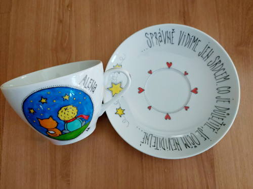 Ručně malovaný hrníček - Malý princ — foto 2