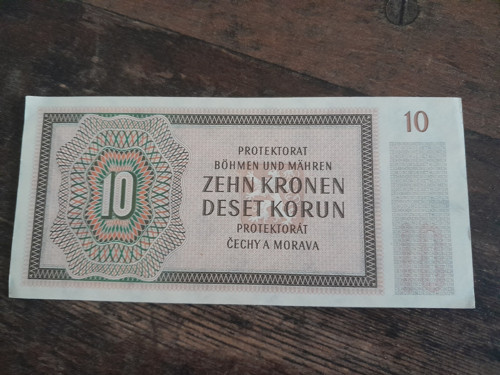 10 korun 1942 protektorát — foto 4