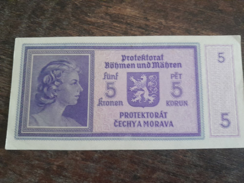 5 korun 1940 protektorát — foto 4