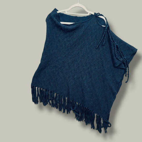 Pletené pončo “ Blue Breeze” — foto 2