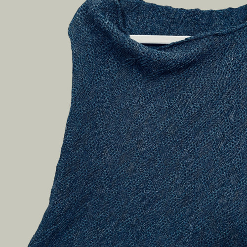 Pletené pončo “ Blue Breeze” — foto 3