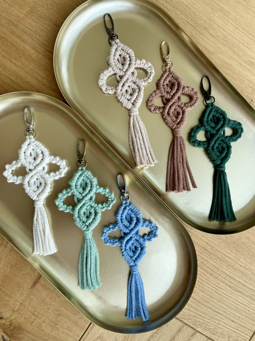 Macramé přívěšek - motýlí křídla — foto 5